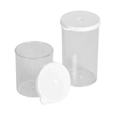 Пластиковые одноразовые контейнеры с крышкой для миксера 40мл, 100шт