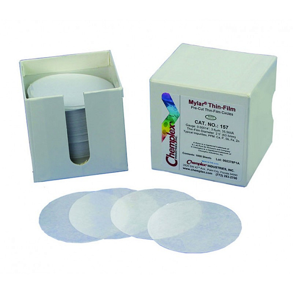 Пленка майларовая 3.6мкм Chemplex 158, d 89мм, нарезанная круглая, 500шт.